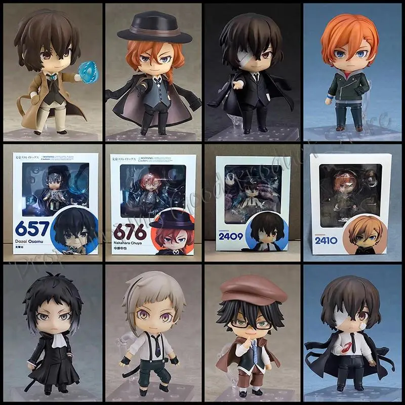 2026 hot itemBungo Stray Dogs Anime 893# Nakajima Atsushi Dazai Osamu Edogawa Rampo Figures Toy Cartoon Model Movable Doll Ornament Xmas Gift