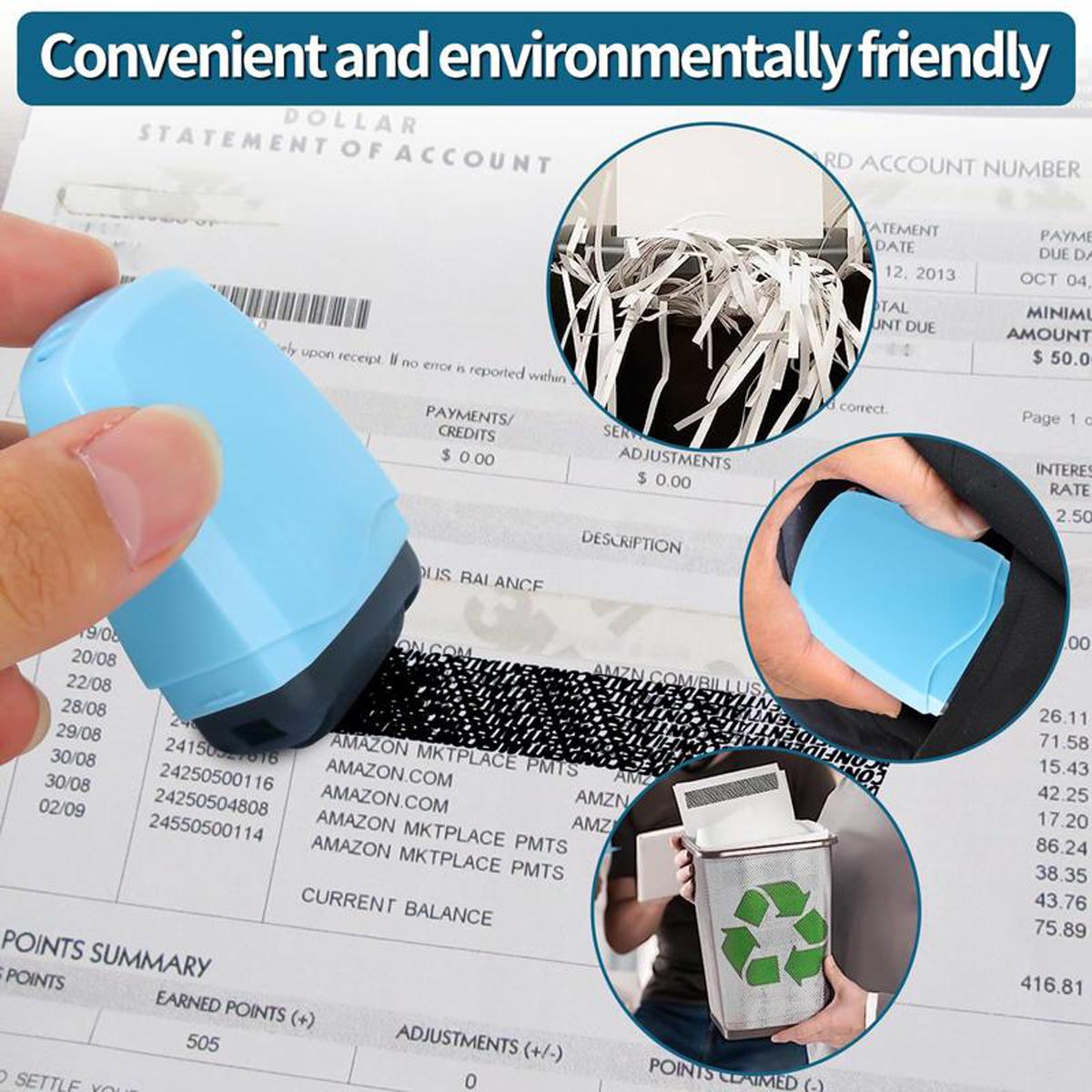 Lotosug Identity Theft Protection Roller Stamp for Hiding Sensitive Information, 1 Count Confidential Roller Stamp, Anti Theft, Privacy & Security Stamp, Designed for ID Blackout Security, Office Supplies Lotosug Identity Theft Protection Roller Stamp for Hiding Sensitive Information, 1 Count Confidential Roller Stamp, Anti Theft, Privacy & Security Stamp, Designed for ID Blackout Security, Office Supplies