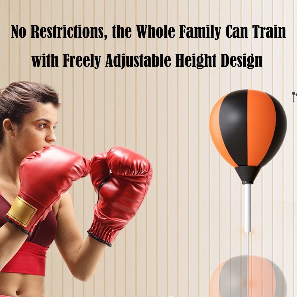 Professional Cobra Reflex Bag with Stand - Height Adjustable Heavy Duty Boxing Ball for Home Gym