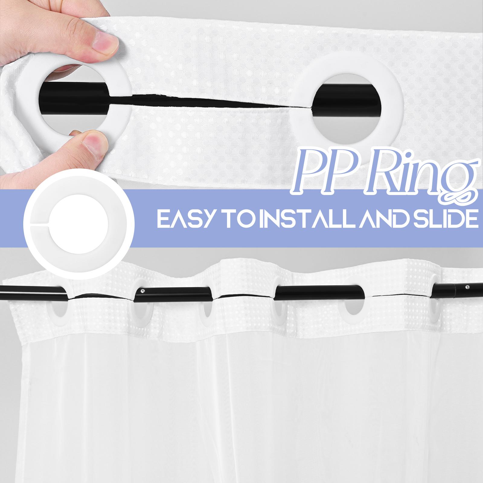 FANI Sage Green Waffle No Hook Shower Curtain with Snap in Liner Waterproof & Washable 72"W x 74"H,72''W x 84''H See Through Top Window Replacement for Bathroom FANI Sage Green Waffle No Hook Shower Curtain with Snap in Liner Waterproof & Washable 72"W x 74"H,72''W x 84''H See Through Top Window Replacement for Bathroom