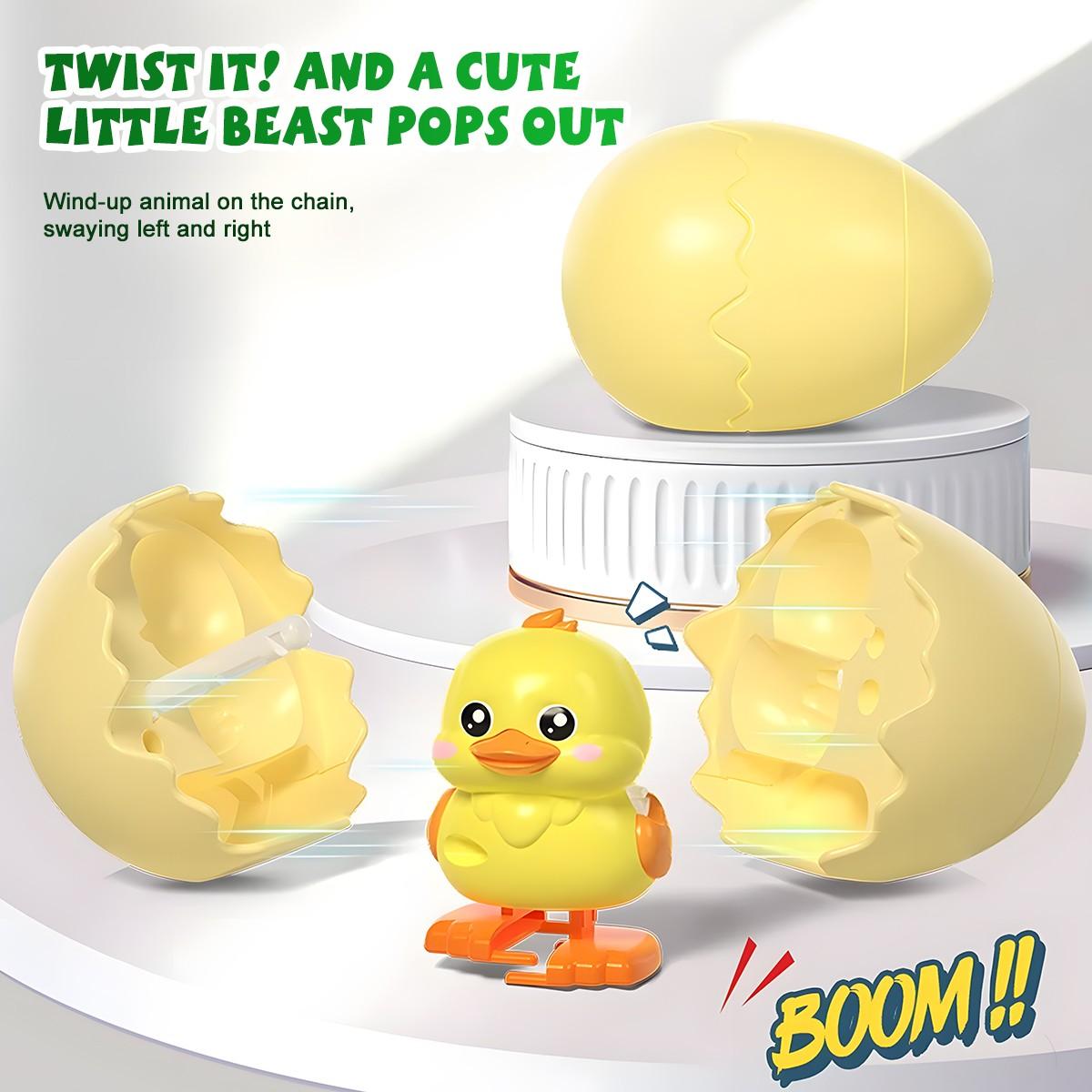 Spring Toy Egg Surprise Pet Toys, Surprise Eggs, Fun Pop-Out Interactive Duck Gift for Kids Aged 3+, Perfect Christmas Birthday Easter Present