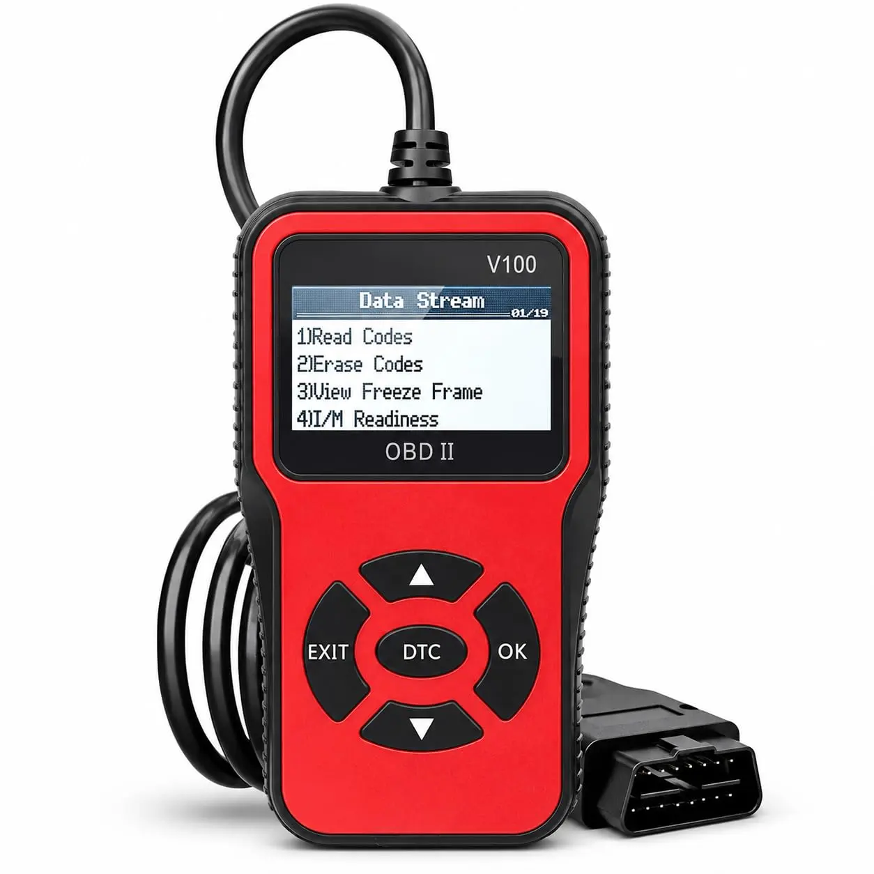 V100 OBD2 Diagnostic Diagnostic Tool Tool, Code Reader, Engine Light Diagnostic Tool, Battery Voltage Tester, for OBD2 Cars & Trucks Since 1996