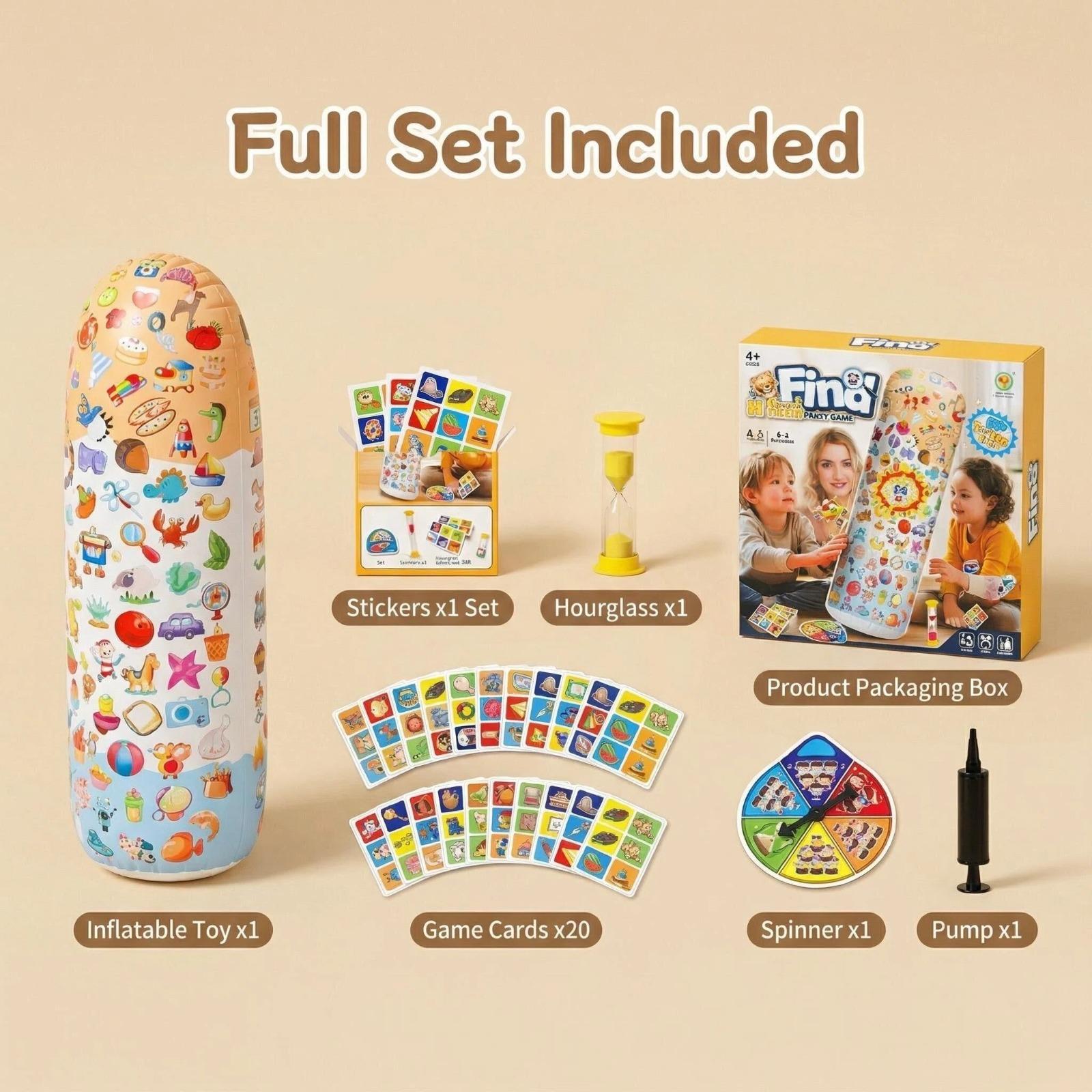 Children Treasure Hunt Party Game, Parent-Child Interactive Board Game, Logic Intelligence Training Toy, Suitable for 2-4 Players