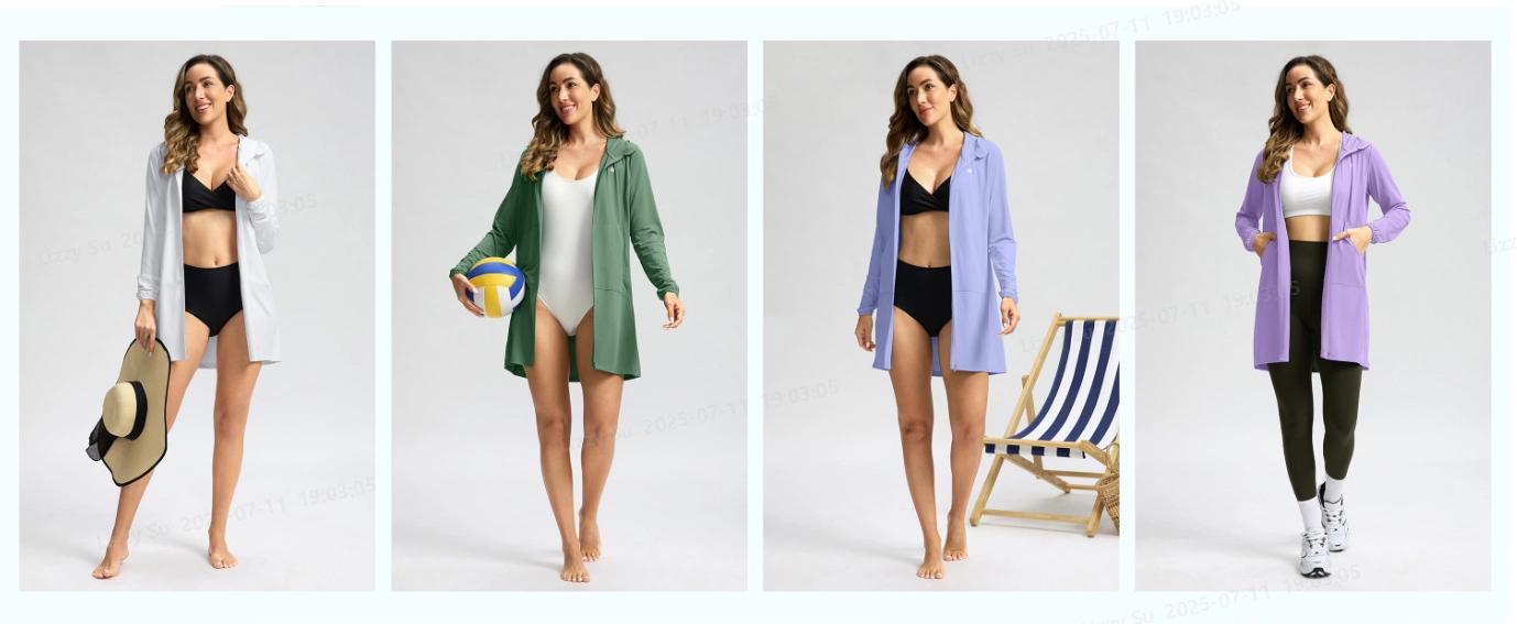 G Gradual Women's UPF 50+ Sun Protection Swim Crochet Bikini Cover Up Full Zipper Hoodie Long Jacket SPF Lightweight Beach Cover Ups for Women SummerVibes #TikTokShopStockUp,summerwins