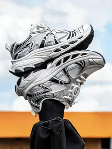 Men's Retro Mesh Dad Shoes, Breathable Thick Sole Casual Sports Sneakers Trendy Versatile Daily Walking Running Trainers Sporty Running Fashion Workout Sneakers
