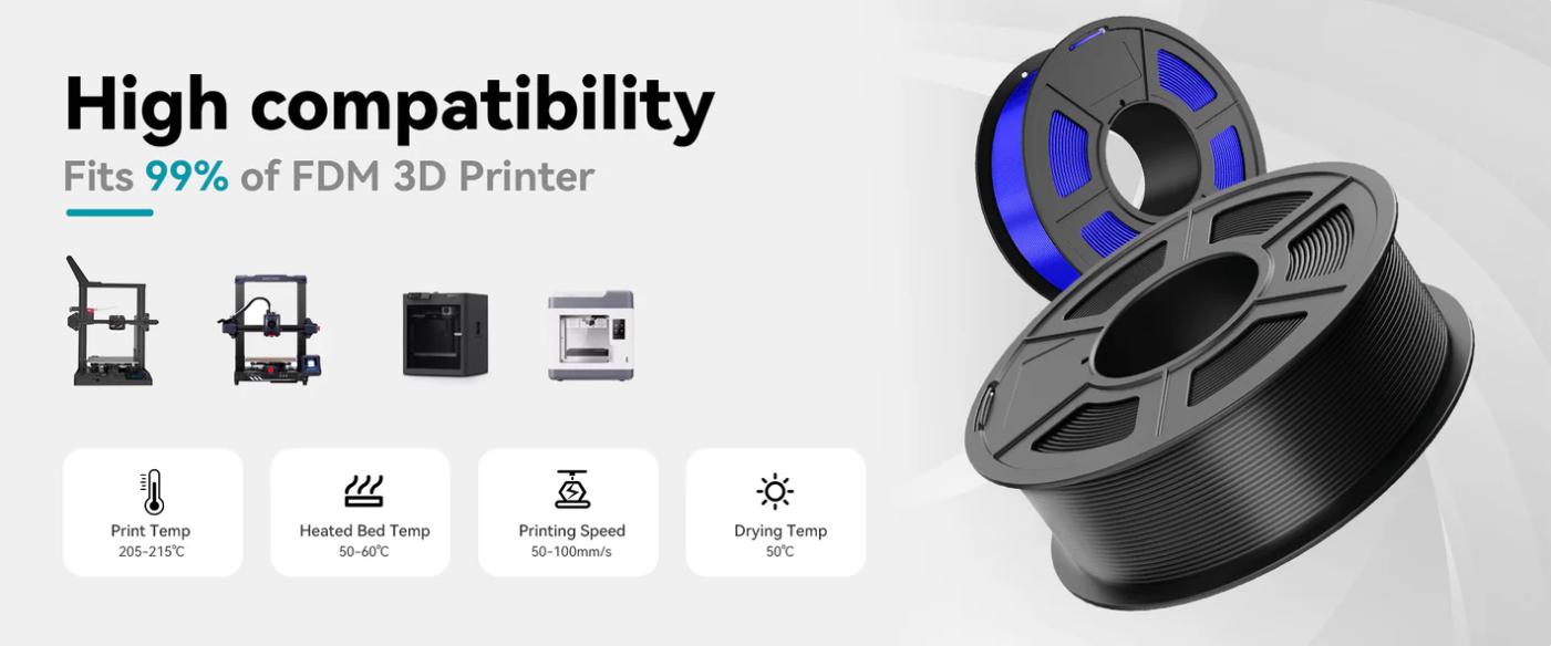 High Speed PLA+(PLA Plus)/ High speed matte PLA High Flow Speedy 3D Printer PLA Filament, Designed for Fast Printing, Good for Fast Printing outdoorfun