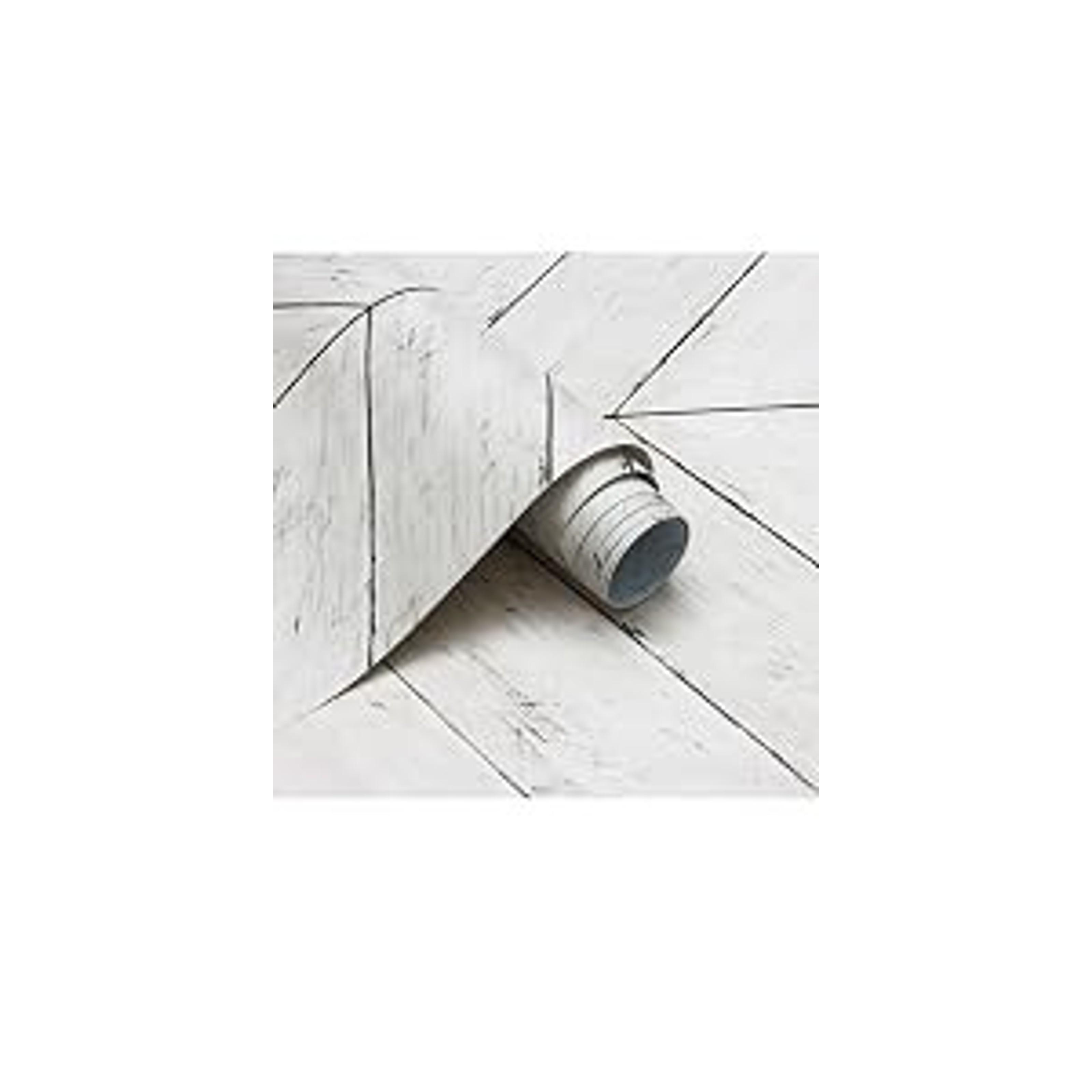 393"X17.7" Wood Peel and Stick Wallpaper White Self Adhesive Removable Vintage Wood Plank Contact Paper for Bathroom Decor Walls Covering Wardrobe Large Size Vinyl