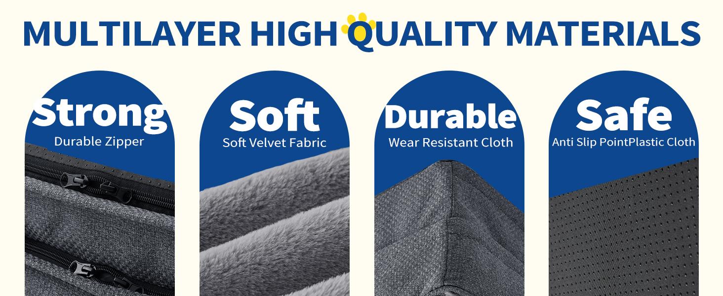 Made4pet Orthopedic Dog Beds for Large Dogs, Dog Sofa Couch Egg-Crate Foam  Pet Couch Bed with Washable Waterproof Cover