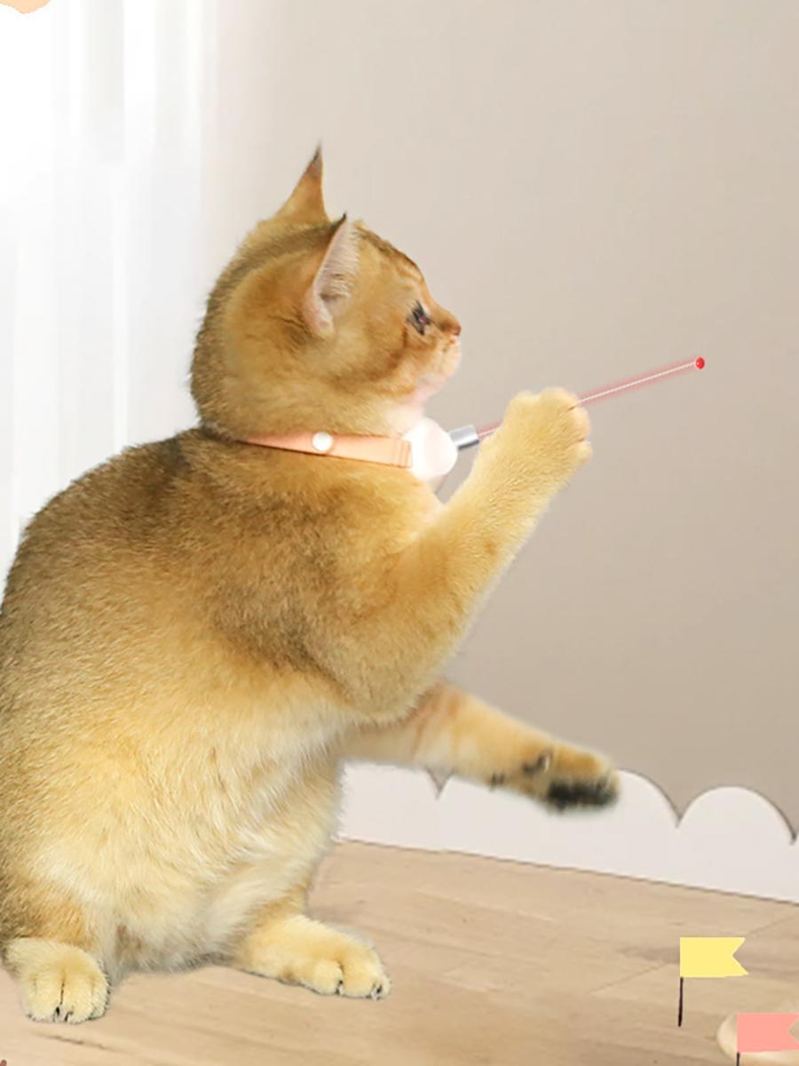 Automatic Moving Laser Cat Collar Toy - Self-Entertainment for Bored Cats