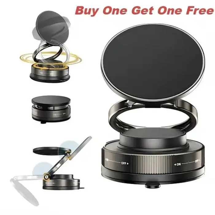 360° Adjustable Vacuum Magnetic Suction  Holder Stainless Steel Magsafe Compatible for iPhone Car Makeup Gym Mirror Work Portable Travel Stand manetic    holder phone