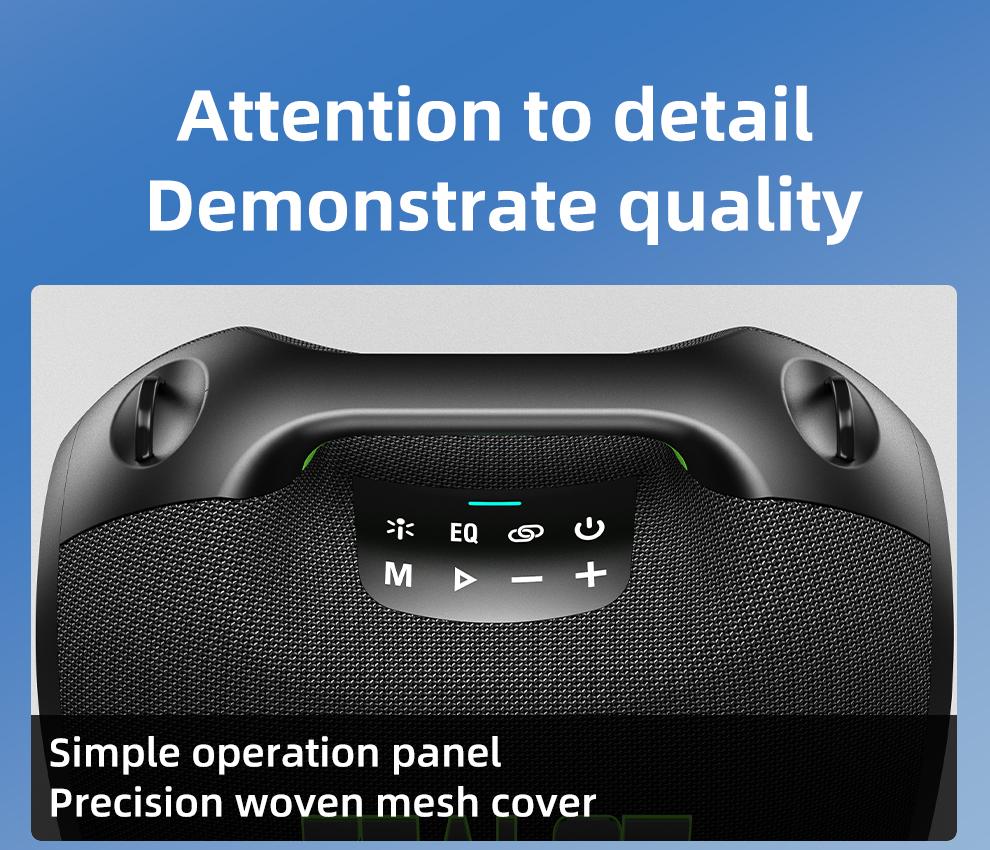 120W【ZEALOT】24000mAh/LIMITED/OFFERS Portable Speaker Bluetooth Speaker Party Speaker Waterproof IPX6 RGB Lights Power Bank TWS supports TWS pairing/USB/TF/AUX/BT smartphones. Ideal choice for family/car/Pool Party/BBQ/camping/gift giving tiktokshopspringg