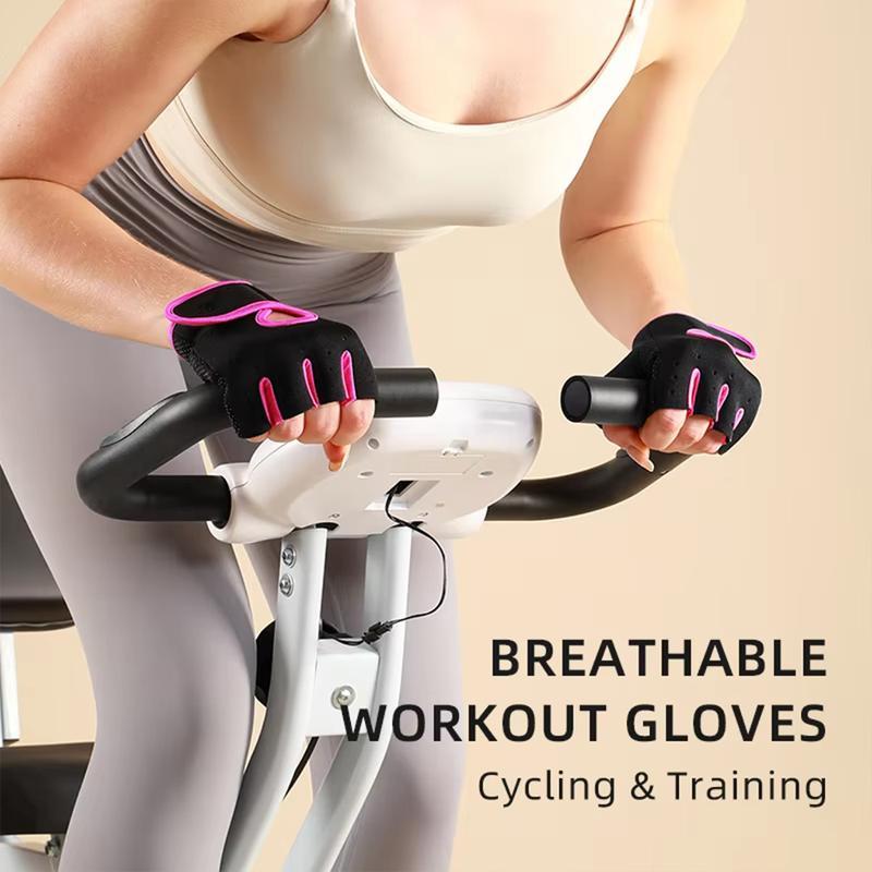 Breathable Half-Finger Fitness Gloves, Anti-Slip Silicone Padding, Ideal for Cycling, Weightlifting, Strength Training, Sports Gear