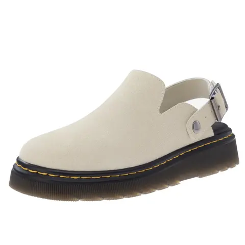 Women's Suede Platform Clogs - Waterproof Slip-On Print PU Leather Mules with Adjustable Slingback Strap, Zipper, V-Shaped Instep, Wear-Resistant TPR Outsole, Foam Cushioning, Non-Slip Thick Sole, Stud Accent, Comfortable Heels for Office Shoes for Women,