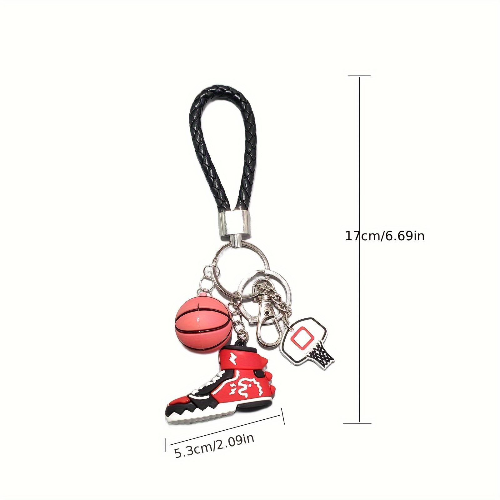 1PC Mini Sneaker Basketball Keychain - 3D Basketball Keychain Additions for Men, Women, Graduation Gifts, Inspirational Gifts，party gift，party hanging ornament