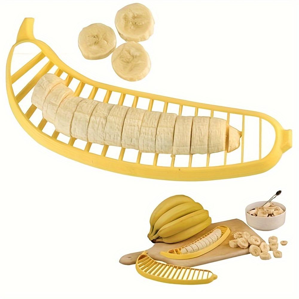 1pc Banana slicer, multi-functional fruit cutting tool, banana slicer and separator, fruit salad platter divider