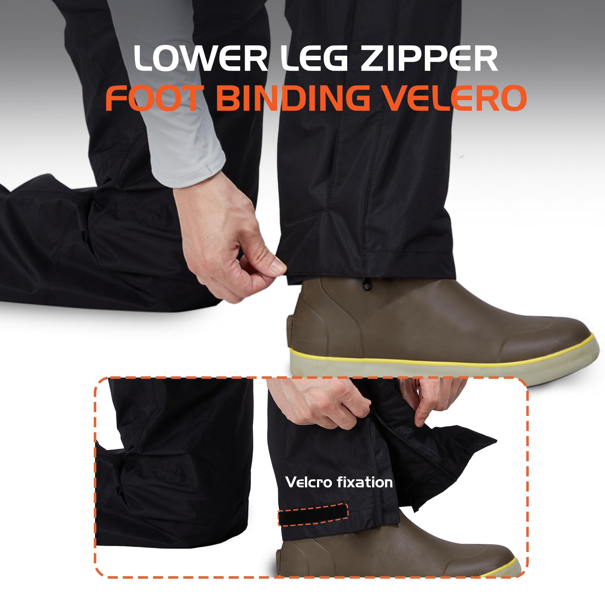 【RODEEL】724 Premium Waterproof Bib Overalls Men Tactical Rainwear with Adjustable Suspenders and Multiple Pockets Relaxed Rain Pants Workwear for Outdoor Sports Fishing Boating Car Washing Construction Landscaping Gardening Menswear, Holiday Gift