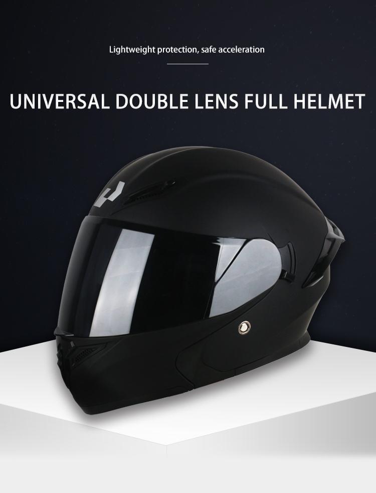 Motorcycle Face Helmet Dual Lens Design New Color Starry Sky Unisex Stylish Gift Christmas Present Motorcycle Helmets