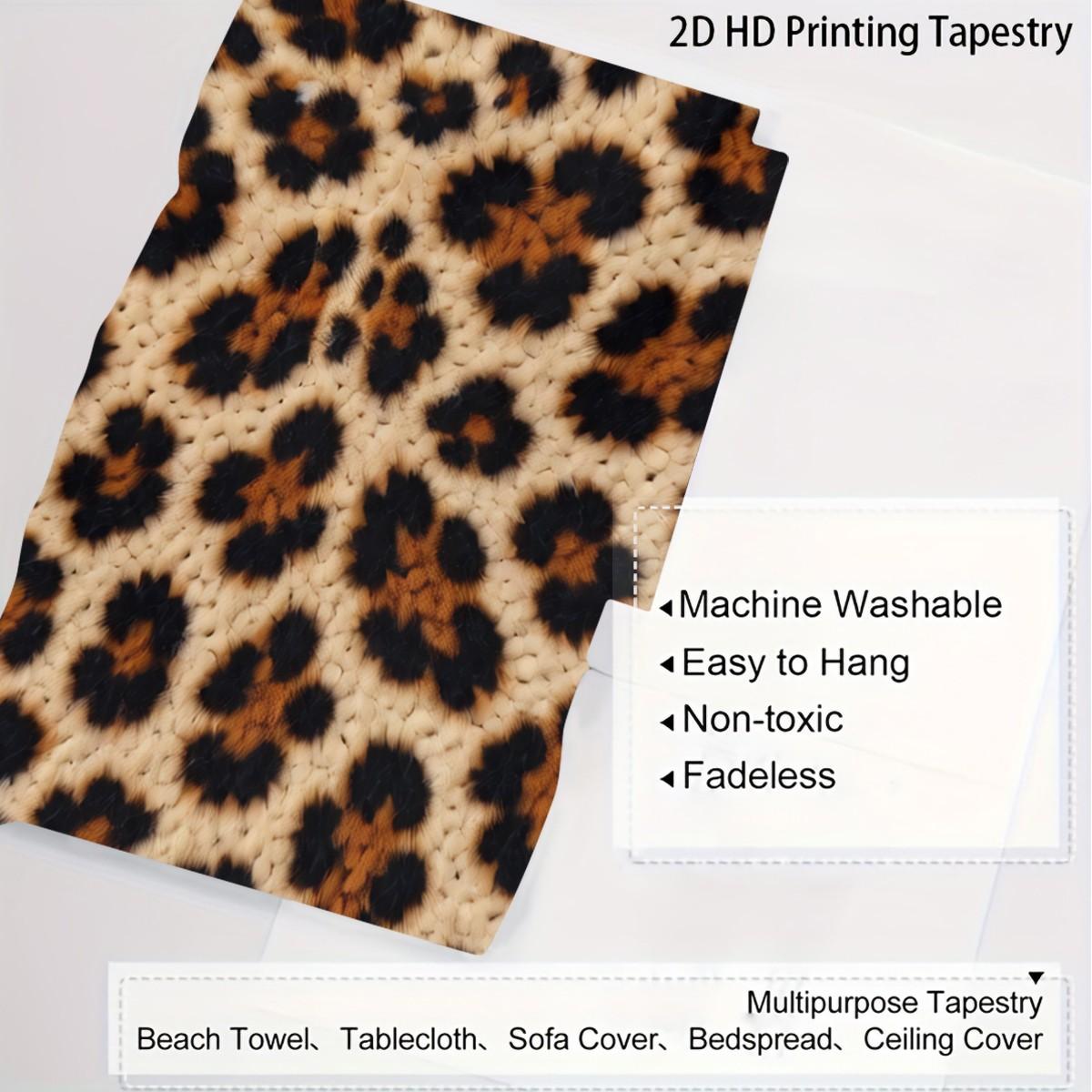 Leopard Print Tapestry, Multiple Styles, Soft Lightweight Durable, Wall Hanging Decor for Bedroom Living Room, Suitable for All People, Ideal Gift Choice