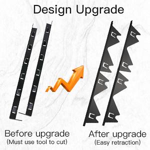 [SUPAFA]  Stainless Steel Stove Gap Covers,Stove Gap Filler,Range Trim Kit, Stove Gap Guards, Heat Resistant and Easy to Clean, Easy retractable Length 13.8" to 27.5", Width 0.79"(2PCS) Adjustable Telescoping，kitchen gadgets