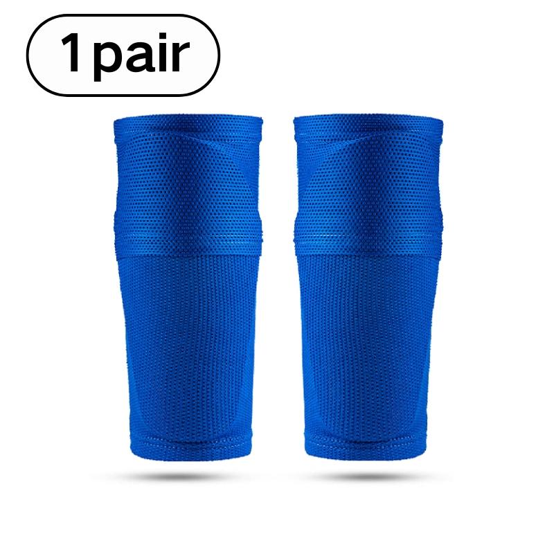 Football Shin Guards Sleeve Set, High Elastic Fit, Breathable Mesh Fabric, Quick Sweat Wicking, Comfortable for Long Training Sessions