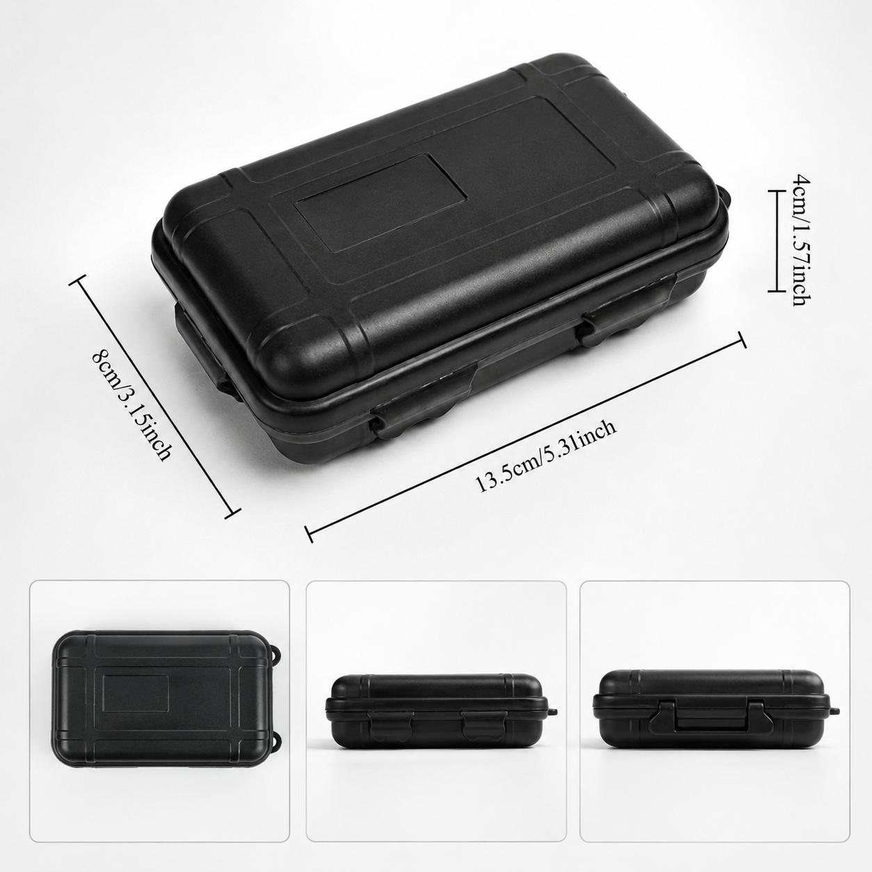 Portable Waterproof Sealed Outdoor Storage Box, Plastic Compression-Resistant Camping Case, Durable Outdoor Gear Storage Container, Moisture-proof Camping Storage Solution, Multi-scenario Travel Storage Device, Survival Tool Organizer.
