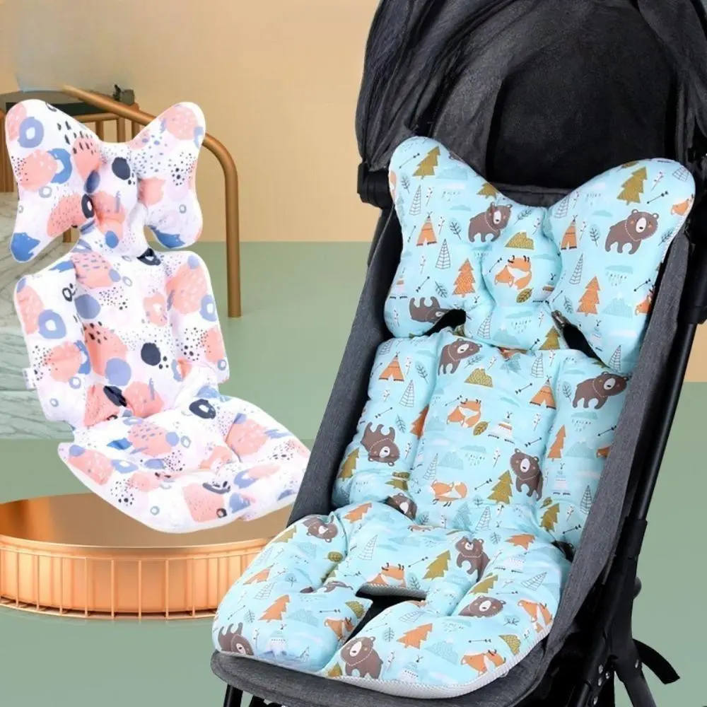 Universal Stroller Cotton Cushion Pad - Soft, Breathable, Washable, Foldable Seat Liner for Pushchairs, Sports & Outdoor Protective Gear