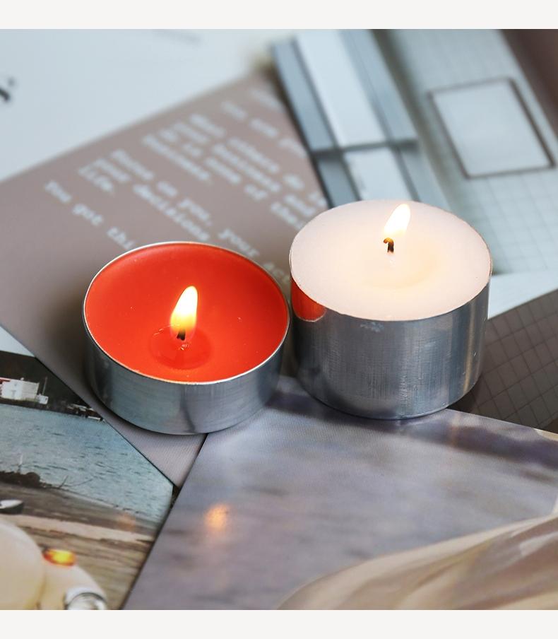 Tea Light Candles, 50pcs (4h Burn Time) / 100pcs (4h Burn Time), Odorless /, Holiday Decoration, Atmosphere Creation, Restaurant Use
