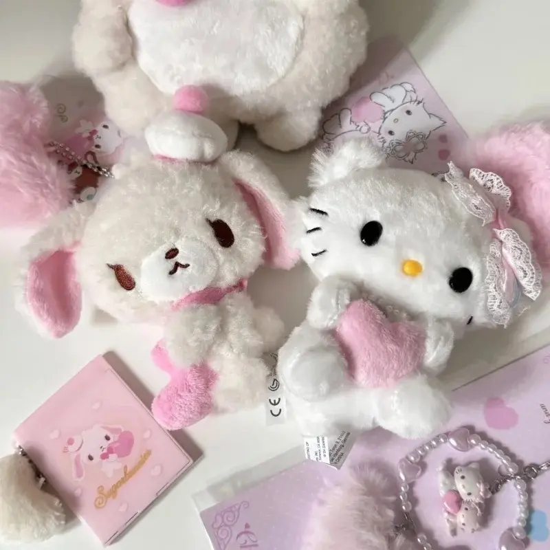 Kawaii Caramel Sugarbunnies Bunny Plush toys lovely Charmmy Kitty Stuffed Bag Pendant Sanrio Stuffed Animals Backpack Charm