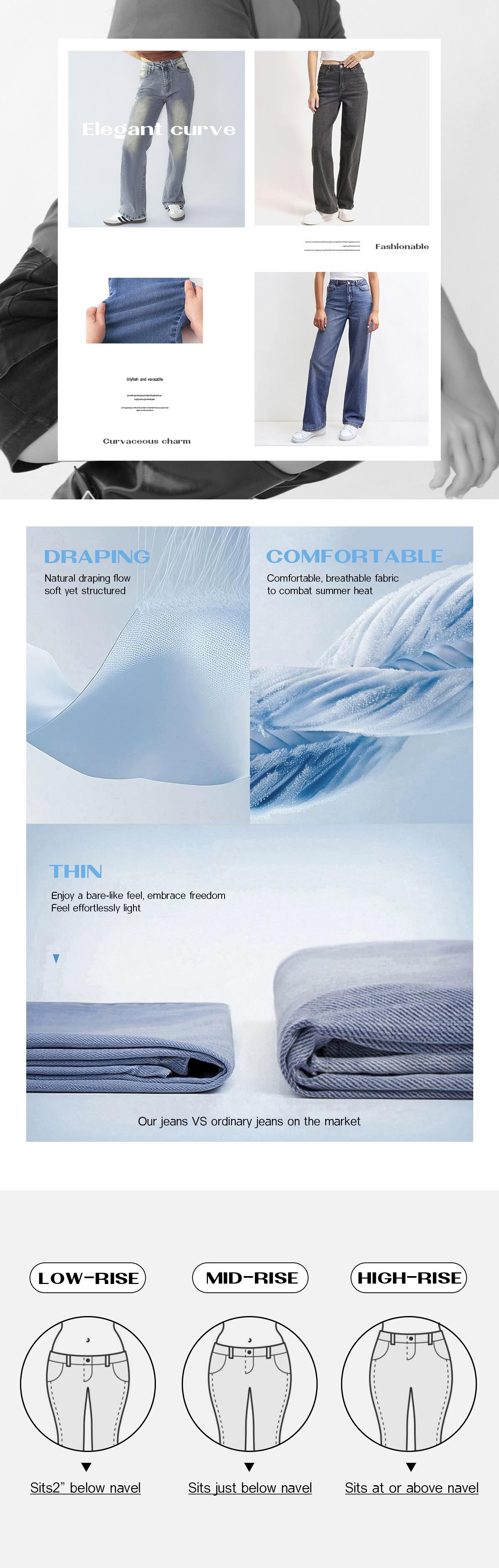 KatchMe Women's Minimalist High Waist Stretch Wide Leg Jeans, Casual Multi-Pocket Denim Trousers for Women, Classic Lady's Bottoms, Street Womenswear (US) KatchMe Women's Minimalist High Waist Stretch Wide Leg Jeans, Casual Multi-Pocket Denim Trousers for Women, Classic Lady's Bottoms, Street Womenswear (US)