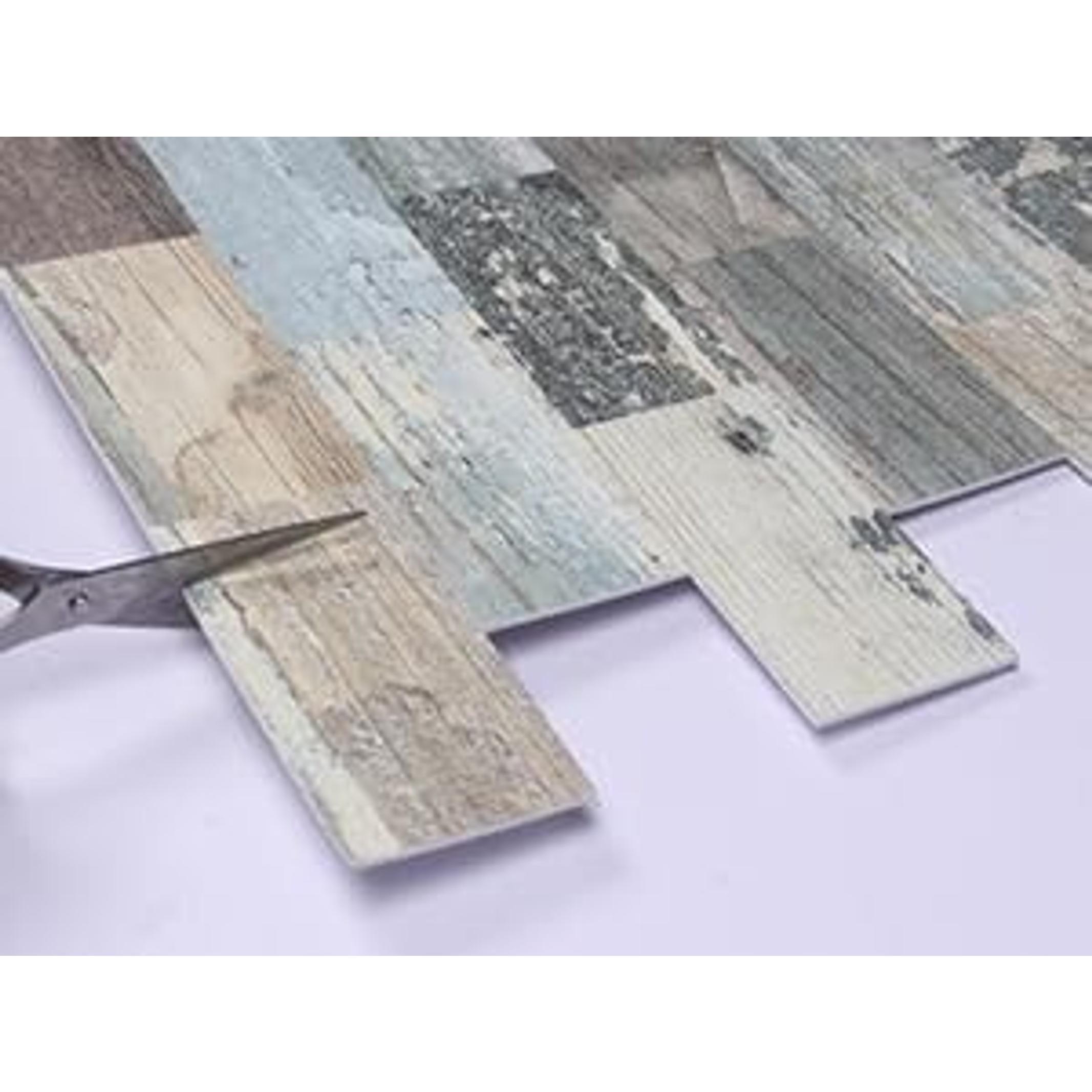 20 Sheet Peel and Stick Wall Tile Kitchen Backsplash Self Adhesive | Distressed,PVC,Rustic,Faux Wood, Country,Farmhouse,13.5" x 11.4"