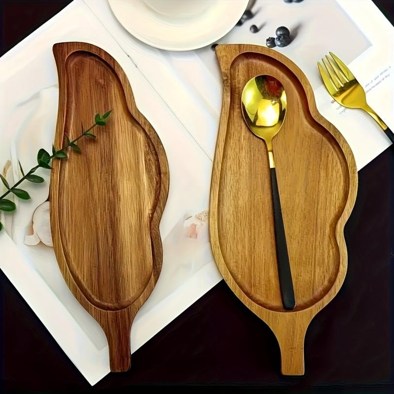 Elegant Leaf-Shaped Tray, Multi-Functional Dish for Tea Parties, Cheese Platters, Christmas Decorations, Breakfast Plate, Outdoor Party Accessory