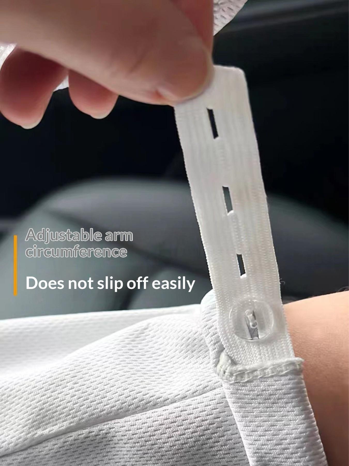 Women's UV Protection Ice Sleeves Gloves, Breathable Arm Guards for Summer Driving Cycling, 2 Piece Set, Sunscreen Mitts