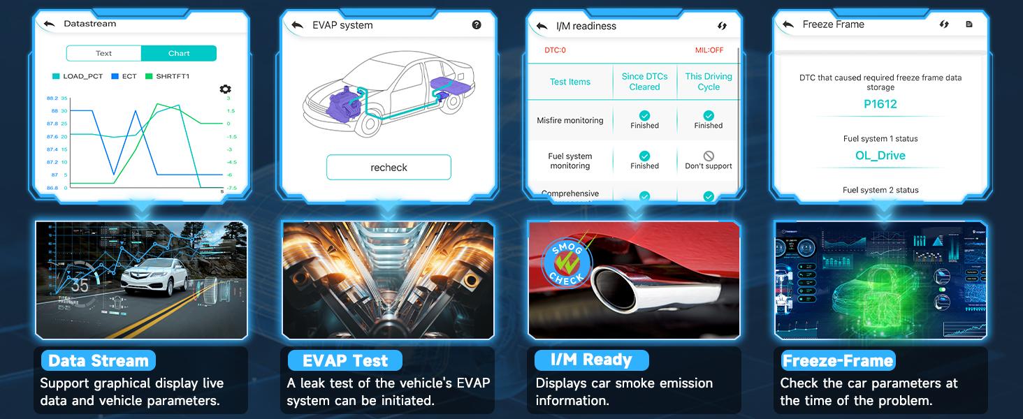 AUTOPHIX-3210 Full OBD2 Scanner, Code Reader, Check BAT Engine, OBD 2, Auto Scan Tools for iPhone, iPad, Android Vehicle