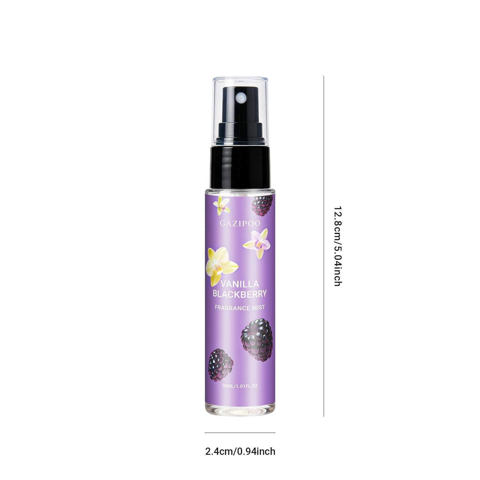 Gazipoo Vanilla Blackberry Perfume Spray 30ML, Aromatic Fruity Fragrance, Basil Lemon Opening, Blackberry Berry Interwoven Vanilla, Woody Musk Ending