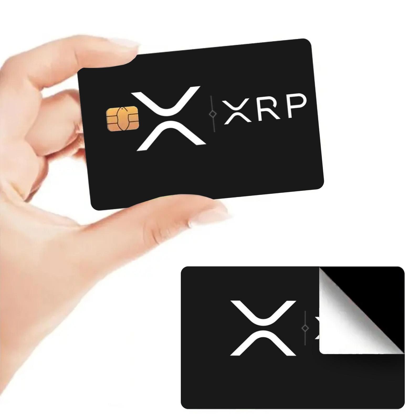 2-Pack Credit Card Stickers, Matte Finish, Waterproof and Scratch-Resistant, Durable, Suitable for Small Chip Cards, Long-Lasting Protection