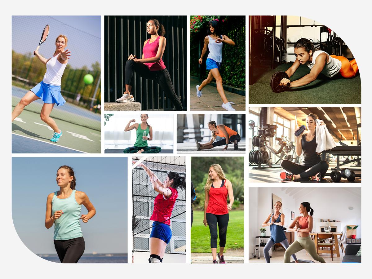 G Gradual Women's Workout Tops Racerback Athletic Tank Tops Sleeveless Loose Fit Yoga Running Sports Fitness Vest Gym Shirts for Women