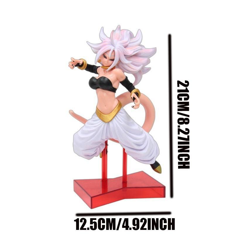 Dragon Ball Anime Theater Version Android 21 Female Buu Figure, Android 21 Model Boxed Handheld Toy, Collectible Dragon Ball Figurine, Anime Character, Collectible Figures