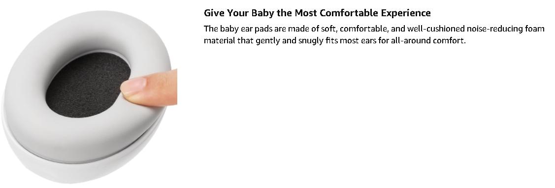 Baby Anti-Noise Ear Protector, Noise Cancelling Ear Muffs, Protection up to 26dB, Hearing Protector for Infant, Noise Soundproofing, Better Sleep, Airplane and Travel, Adjustable Non-Slip Headband, Sky And, Sleep Aid Tool, Toddlers Up to 36 Months