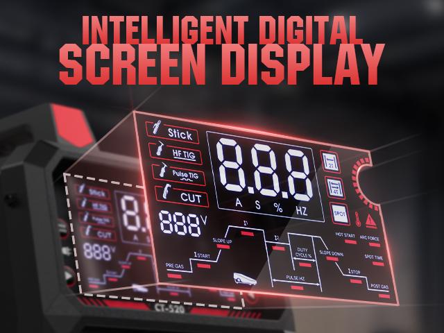 YESWELDER CT-520 110/220V DC TIG Welder & Plasma Cutter Combo | HF CUT/HF TIG/Pulse TIG/Spot Welding/Stick 5-In-1 Welding Machine | 200A TIG MMA & 50A CUT