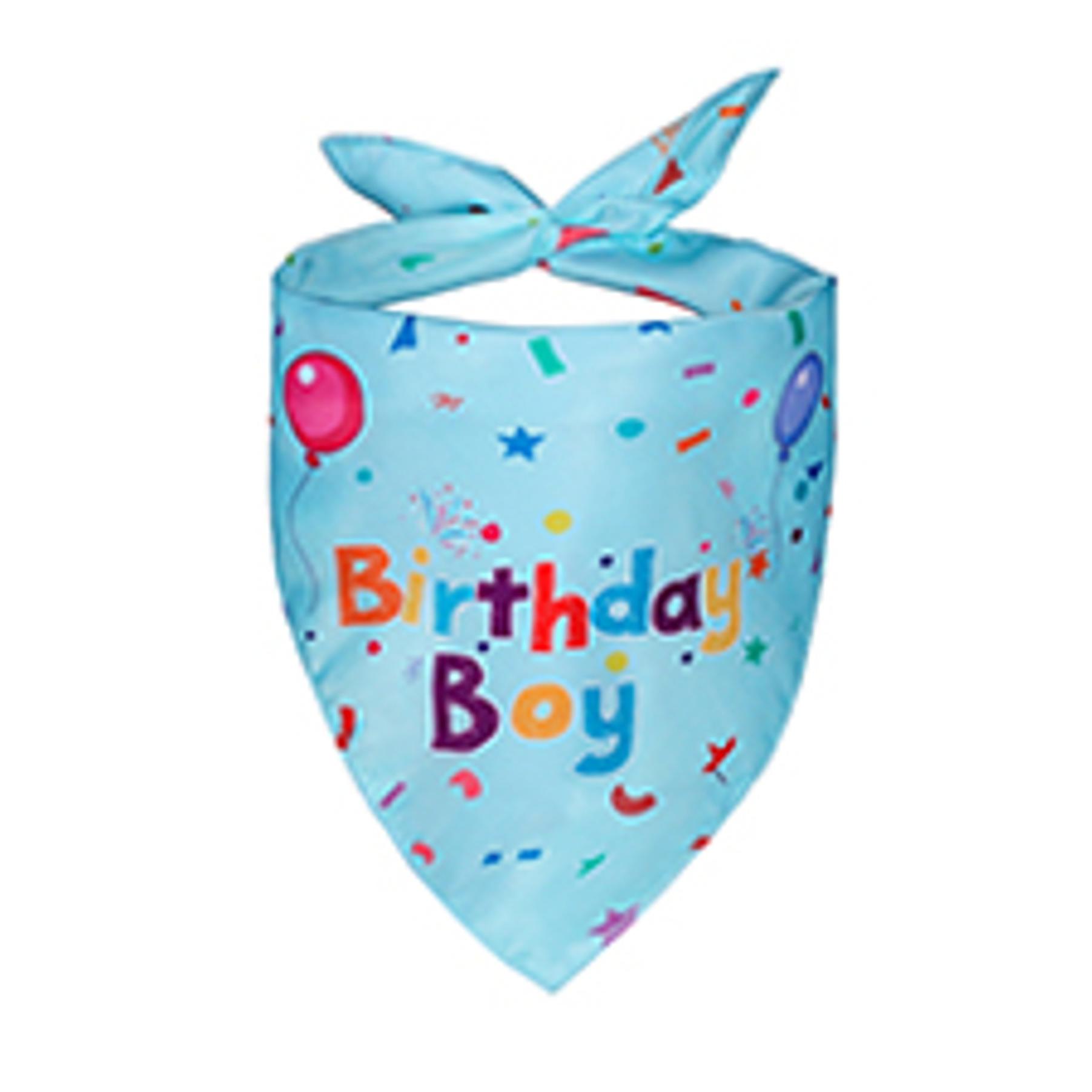 Fun Cotton Double-Sided Dog Birthday Party Supplies Set - Bandanas, Numbered Hat, Flag, Balloon, Photo-Ready Pet Outfit, Canine Dressing Up Gifts (27.5x18.1x18.1 inch Set, 3inch(Diameter)x4.4inch(Height) Components, Multi-Size for Small/Medium/Large Pets)