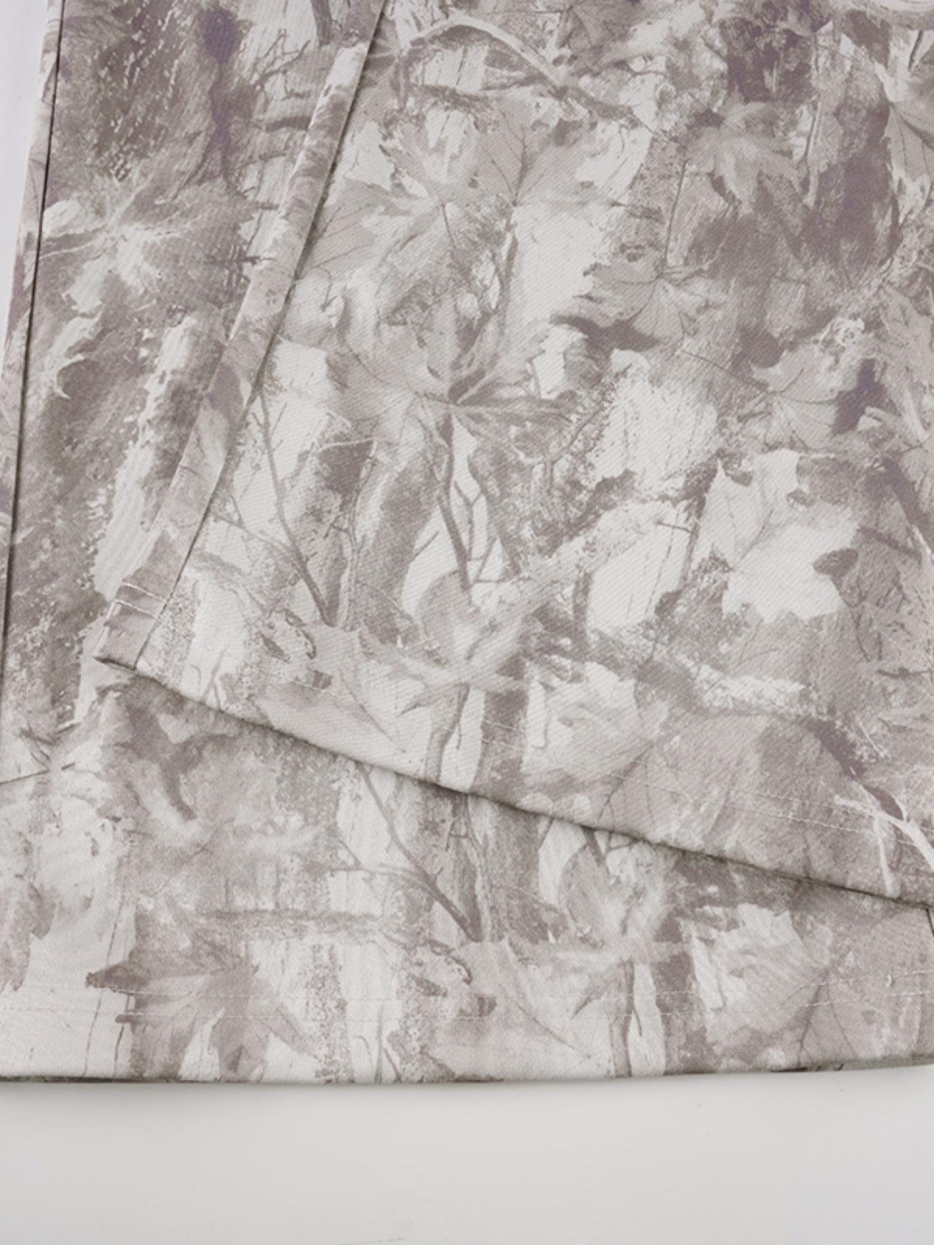 Women's Camo Print Drawstring Loose Fit Straight Leg Sweatpants, Womenswear Casual Fashion Pants for Daily Wear & Outdoor Activities