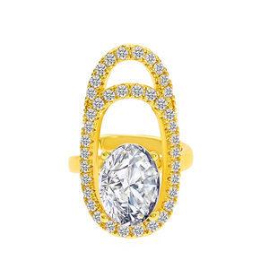 New Zircon Inlaid Nail Ring for Women Personalized Detachable Finger Ring Trendy Fashionable Jewelry Accessory Sparkling Beautiful Rings