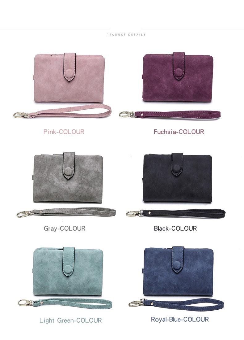 Multifunctional Plain Short Wallet, Vintage Coin Purse with Card Slots, ID Window, Zipper Pocket, Card Holder Organizer, Christmas Gift, Valentine's Day Gift, Ideal Gift