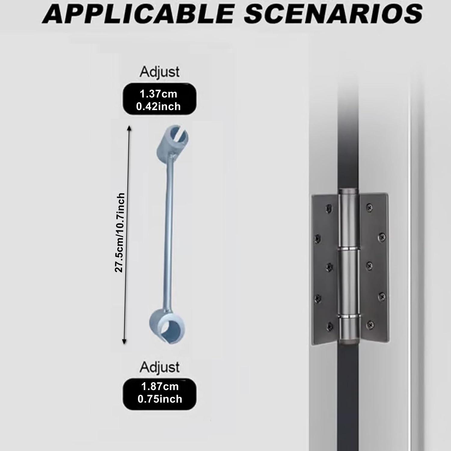 Adjustable Hinge Hole Opener, Hinge Hole Adjustment Wrench,14-25mm Hinge Repair Tool, Manual Tool, Universal Hand Tool for Home & Office Use, Hand Tools, Hardware, Adjustable Door Hinge.