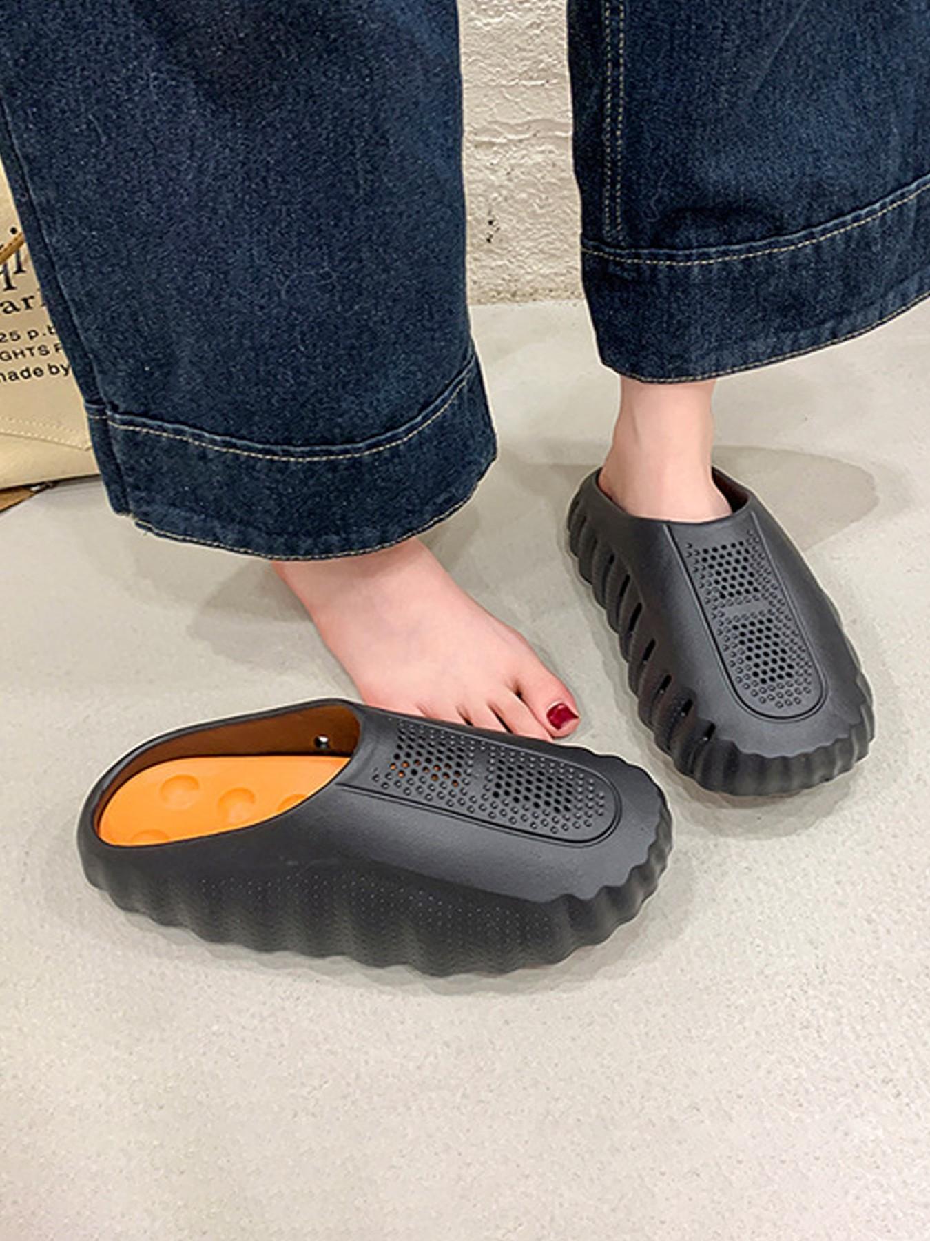 Women's Outdoor Acupressure Massage Slippers, Lightweight EVA Beach Slippers, Comfortable Non-Slip Design Soft Slippers, Suitable for Indoor and Outdoor Use, Men's Slippers, Indoor Outdoor Footwear