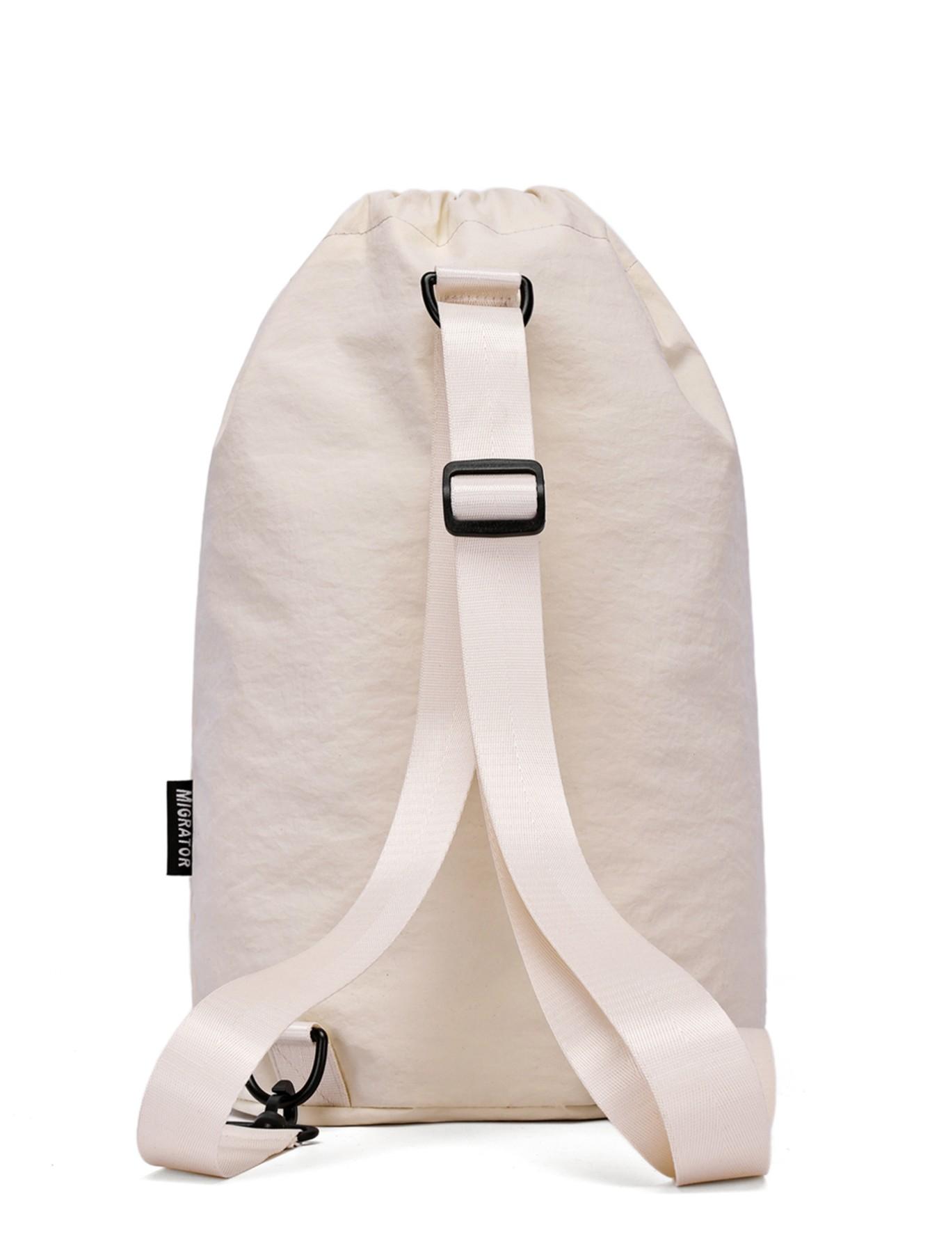 Multifunctional Drawstring Bucket Bag, Casual Commute Crossbody, Lightweight Nylon, Outdoor Versatile Shoulder Bag, Durable Anti-Scratch Fabric