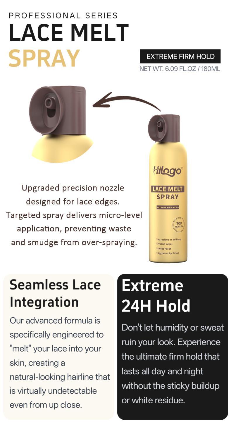 Hilogo Lace Melt Spray for Wig Install | Strong Hold & Natural Hairline Lace Melting Spray for Ashy Lace - Sweat-Proof & Slay-Proof Haircare Spray 6.09 FL OZ 180 ML#SummerWins #DealsforYouDays Hilogo Lace Melt Spray for Wig Install | Strong Hold & Natural Hairline Lace Melting Spray for Ashy Lace - Sweat-Proof & Slay-Proof Haircare Spray 6.09 FL OZ 180 ML#SummerWins #DealsforYouDays