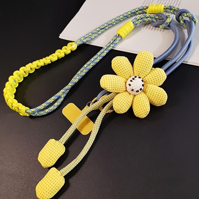 Women's Adjustable Phone Lanyard, Crossbody, Neck and Wrist Strap, Multi-Functional Woven Rope, Fresh Style for Outdoor Travel and Hiking