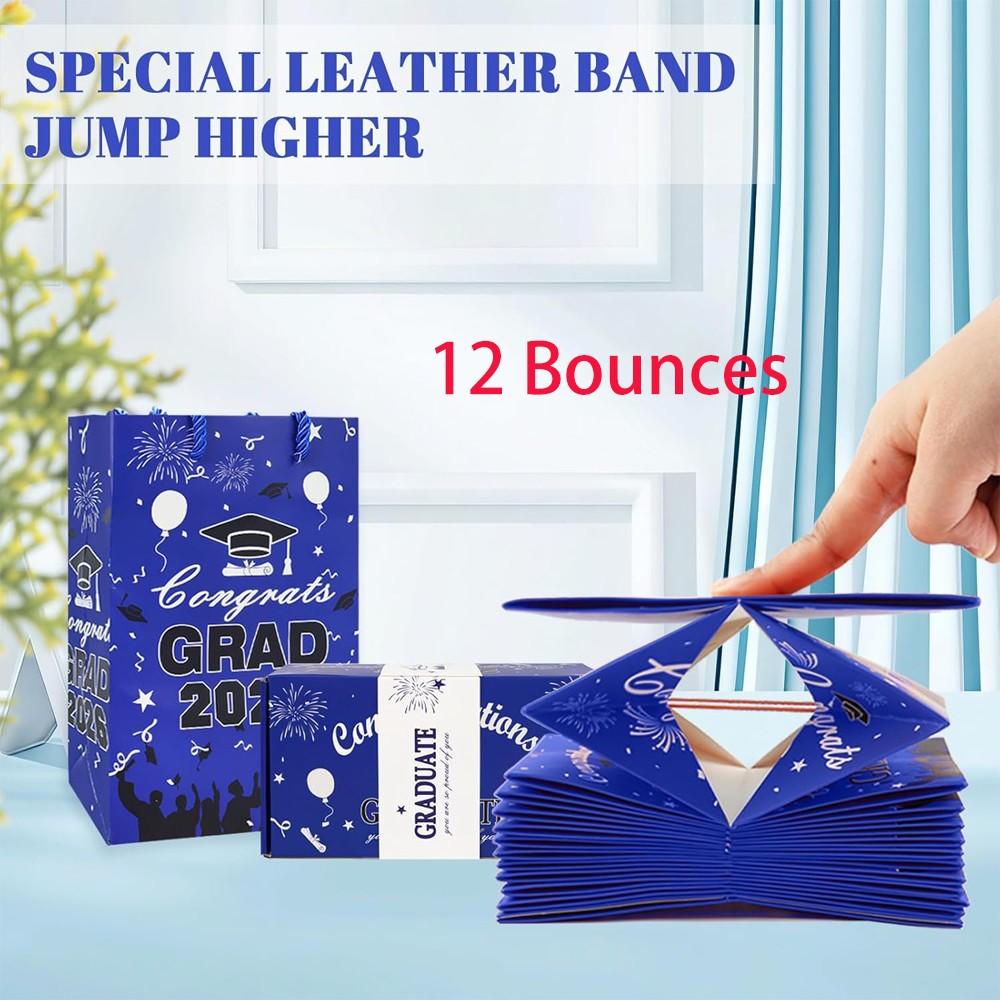 12/16 Bounce Surprise Gift Box, Unique Foldable Envelope, Colorful Confetti, Birthday Anniversary Valentine Proposal Cash Explosion Luxury