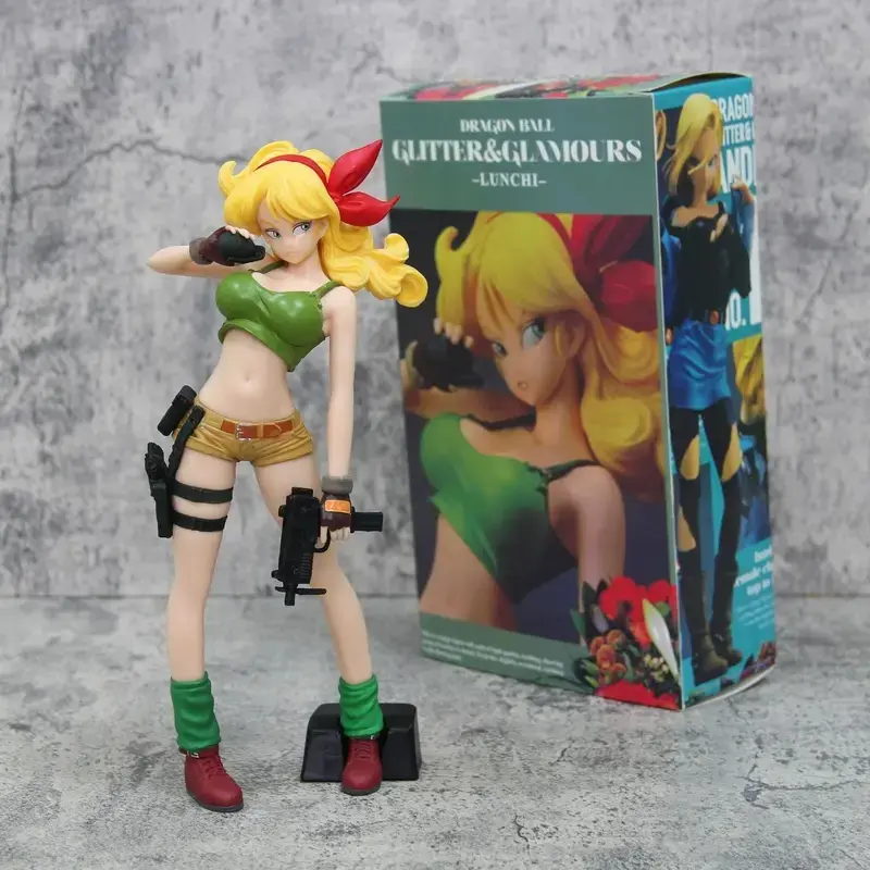 24cm/9.4in Dragon Ball Figure Blonde Launch Figures Desktop Decoration Gift ​   PVC Model Action Figures Decoration Collection Gi